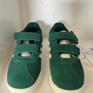 adidas Green Kids Sneakers with Velcro